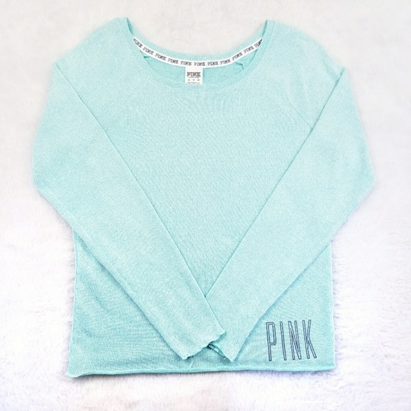 PINK Victoria's Secret Tops - VS PINK Mint Pullover